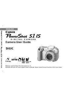 Canon PowerShot S1 IS manual. Camera Instructions.